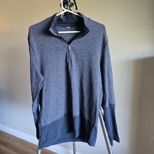 #15 lululemon athletica Men's Heathered Gray Zip-Up Sweater